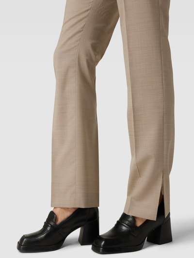 BOSS Stoffhose mit feinem Strukturmuster Modell 'Teana' Beige Melange 3