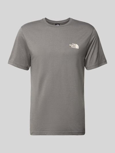 The North Face T-Shirt mit Label-Print Anthrazit 1