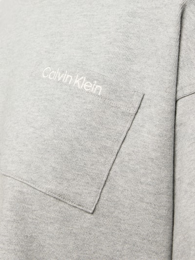 Calvin Klein Underwear Kort pyjamabovendeel met logostitching Lichtgrijs - 2