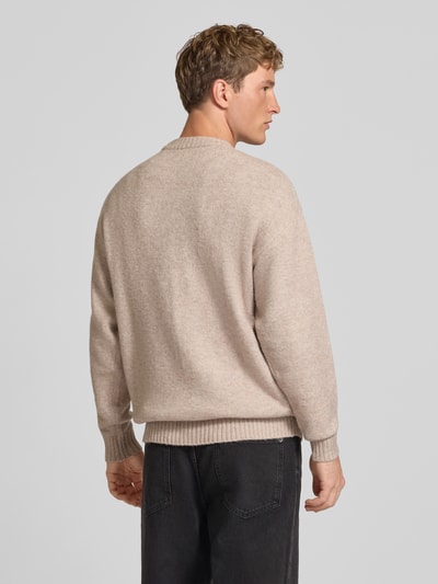 JACK & JONES Strickpullover mit Rundhalsausschnitt Modell 'SOHO OLLIE' Sand 5