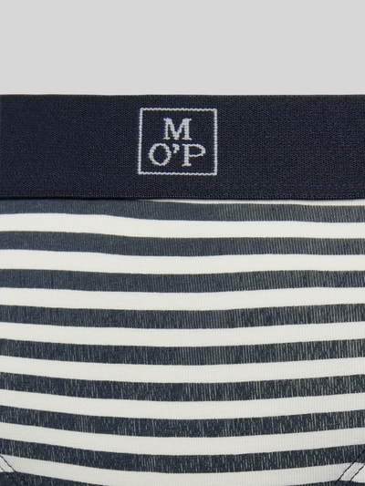 Marc O'Polo Slip met elastische band met logo in een set van 3 stuks Donkerblauw - 2