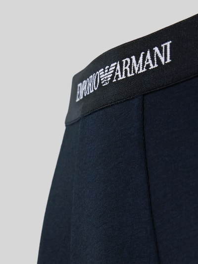 Emporio Armani Trunks im 3er-Pack mit Logo-Bund Dunkelblau 2