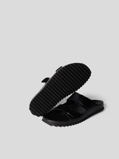 Officine Creative Pantoletten aus Leder Schwarz 5