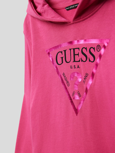 Guess Hoodie mit Label-Print Pink 2