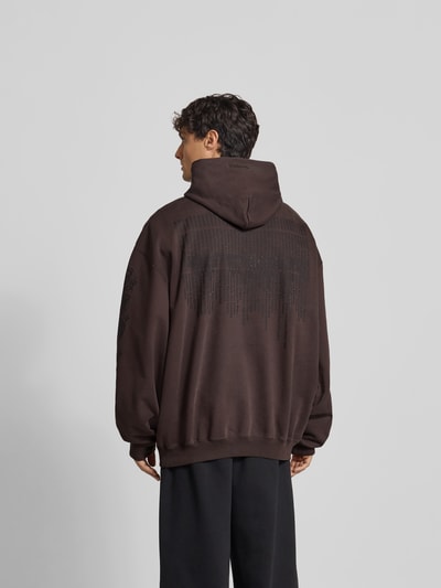 VETEMENTS Oversized Hoodie mit Kapuze Mittelbraun 5