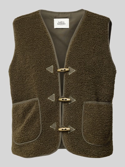 LOLLYS LAUNDRY Weste mit aufgesetzten Taschen Modell 'Hugo' Dunkelgruen 2