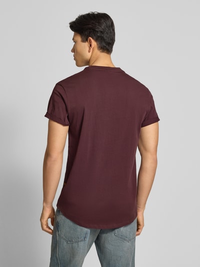 G-Star Raw T-Shirt mit Label-Detail Aubergine 5