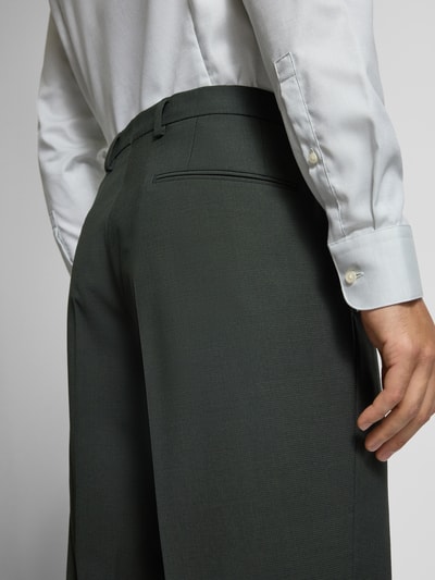 BOSS Regular Fit Anzughose aus Schurwoll-Mix Oliv 3