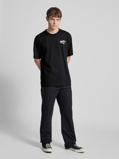 Dickies T-shirt met labelprint, model 'RAVEN' Zwart - 1