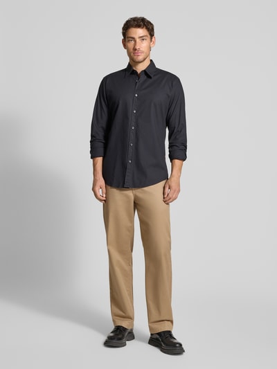 BOSS Orange Regular Fit Freizeithemd aus Baumwoll-Mix Modell 'RELEGANT' Black 1