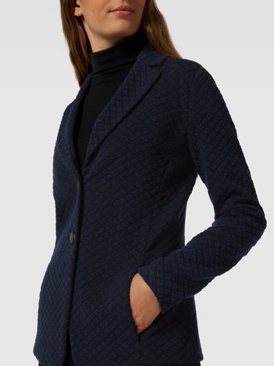 Emporio Armani Blazer mit Strukturmuster Marine 3