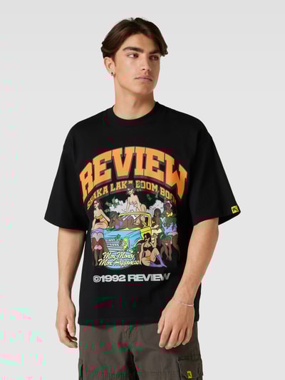 REVIEW T-Shirt mit Label-Print (black) online kaufen