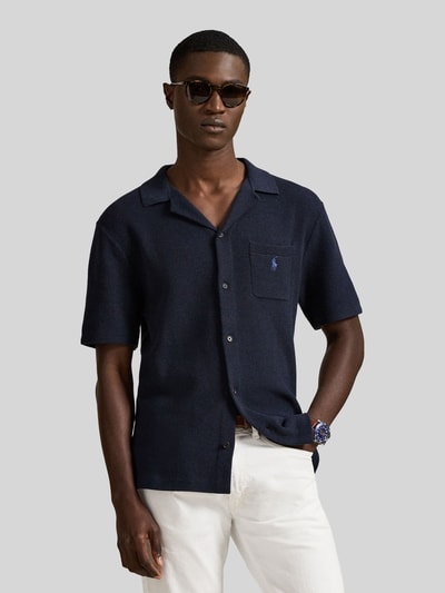 Polo Ralph Lauren Regular Fit Poloshirt aus reiner Baumwolle Marine Melange 4