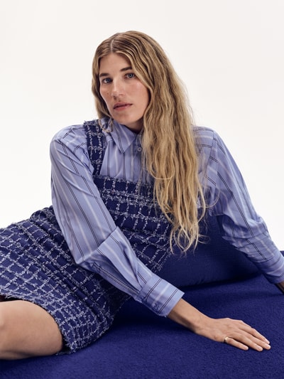 P&C* curated by Veronika Heilbrunner Mini-jurk in tweedlook Koningsblauw - 6