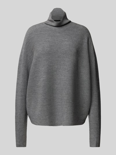 Drykorn Oversized gebreide pullover met opstaande kraag, model 'LIORA' Middengrijs gemêleerd - 2