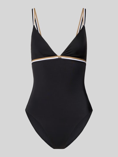 BOSS Badeanzug mit Label-Applikation Modell 'ICONIC' Black 1
