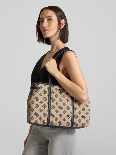 Guess Handtasche mit Label-Applikation Modell 'BEYZA GIRLFRIEND TOTE' Black 1