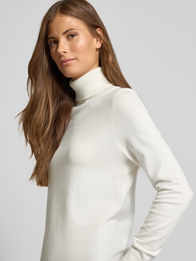 Christian Berg Woman Strickpullover mit gerippten Abschlüssen Offwhite 3