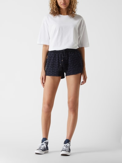 Ragwear Shorts mit Allover-Muster Modell 'Aniko' Dunkelblau 1