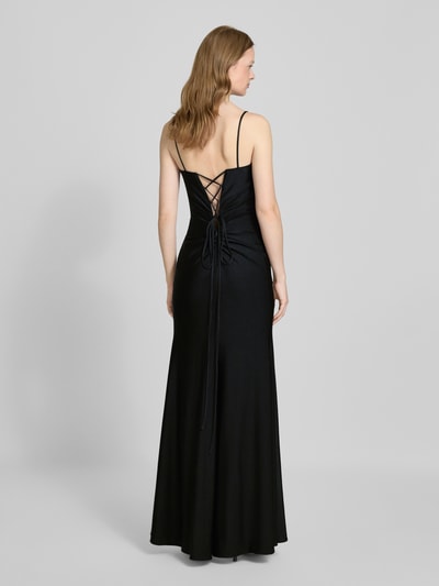 Mascara Abendkleid mit Schnürung und Gehschlitz Black 5