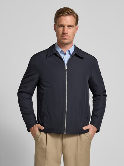 Casual Friday Jack met platte kraag, model 'ALBRECHT PADDED JACKET' Donkerblauw - 4