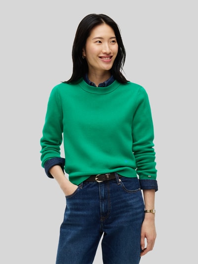 Tommy Hilfiger Regular Fit Pullover aus reiner Baumwolle ' Gruen 4