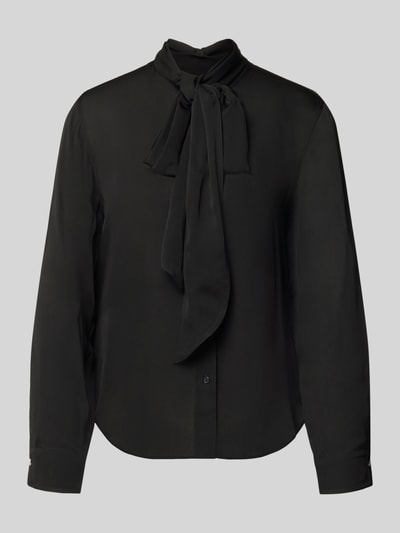 HUGO Loose Fit Langarmbluse aus reiner Viskose Modell 'EKARMA' Black 2