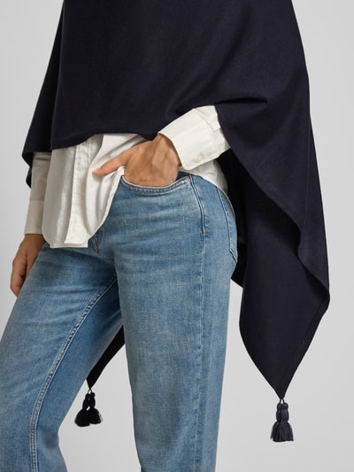 comma Poncho mit U-Boot-Ausschnitt Dunkelblau 3