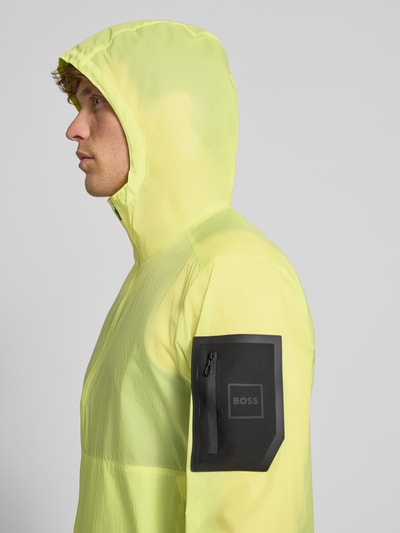 BOSS Green Regular fit jack van lichte geweven ripstop Lichtgroen - 3
