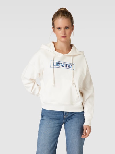 Levi's® Hoodie met extra brede schouders, model 'AUTHENTIC' Ecru - 4