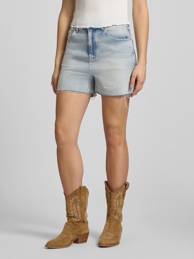 Tommy Jeans regular fit korte jeans van katoenmix model 'MOM SHORT' Jeansblauw - 4