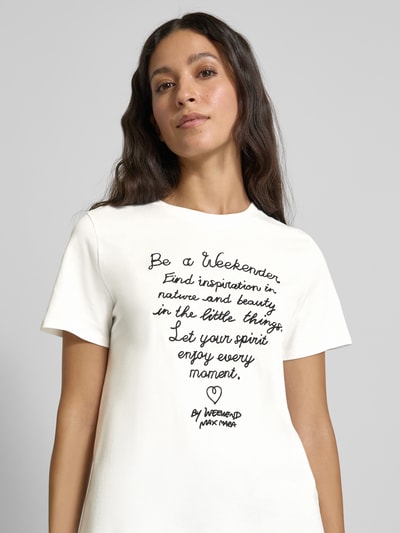 Weekend Max Mara Regular Fit T-Shirt aus reiner Baumwolle Modell 'ARA' Weiss 3