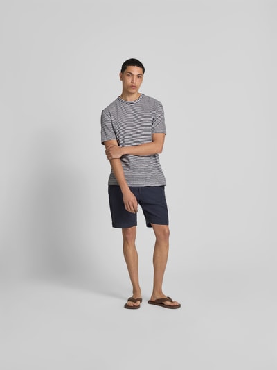 Officine Générale T-Shirt aus Frottee Marine 1