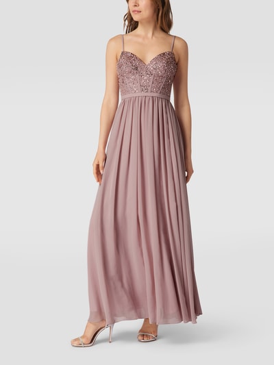 Laona Abendkleid mit Ziersteinbesatz Rosa 4