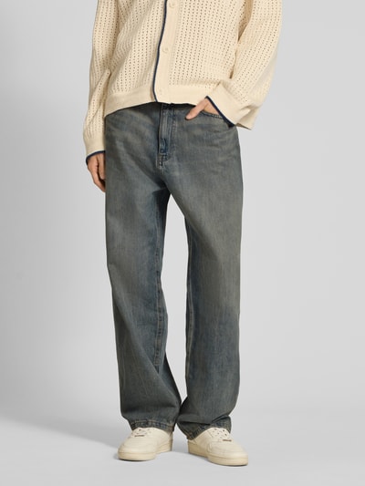 REVIEW Jeansy o kroju baggy fit z 5 kieszeniami Średnioszary 4