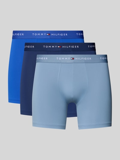 Produktfoto, Boxershorts mit elastischem Bund mit Logo-Intarsien im 3er-Pack von Tommy Hilfiger, unifarben, Skinny Fit, Stretch-Material