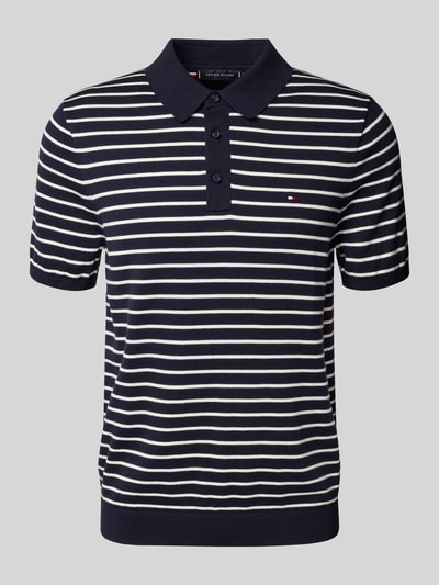 Tommy Hilfiger Regular Fit Poloshirt mit Logo-Stitching Marine 2