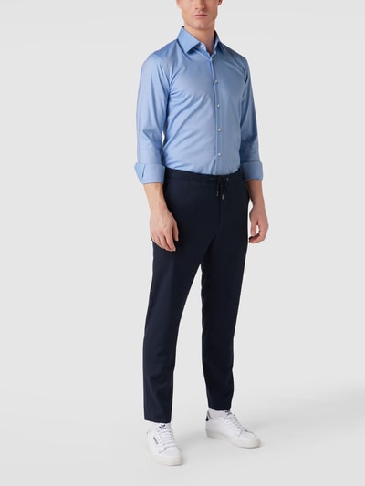 BOSS Slim Fit Slim fit zakelijk overhemd met kentkraag Bleu - 1