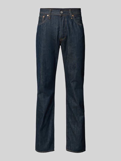 Levi's® Straight Fit Jeans mit Knopfleiste  Dunkelblau 2