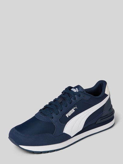 Puma Sneaker mit Label-Print Modell 'Runner' Marine 1