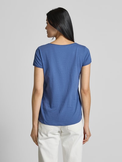 Tom Tailor Regular Fit T-Shirt aus reiner Baumwolle Blau 5