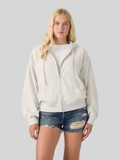 Levi's® Relaxed Fit Sweatjacke aus Baumwoll-Mix Hellgrau Melange 4