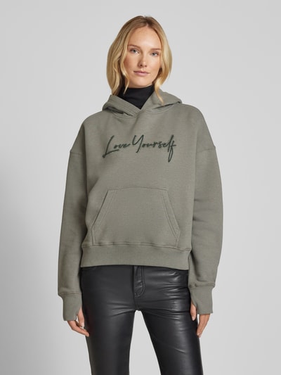 Zadig & Voltaire Oversized Hoodie mit Statement-Stitching Mittelgrau 4