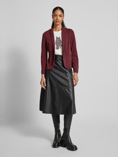 Zero Blazer mit V-Ausschnitt Bordeaux 1