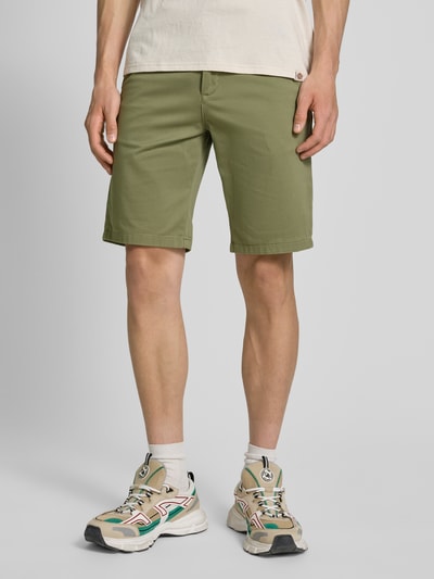 Jack & Jones Regular fit bermuda met steekzakken, model 'IBOWIE' Olijfgroen - 4