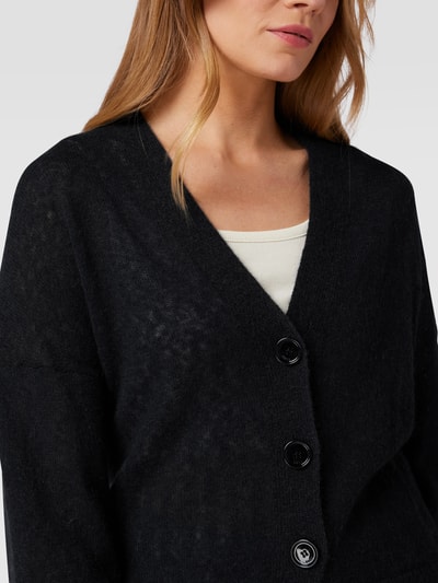 BOSS Black Women Cardigan met V-hals, model 'Foleda' Marineblauw - 3