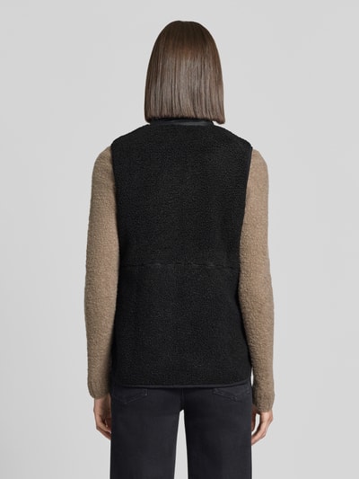 Didriksons Regular fit bodywarmer met structuurpatroon model 'Siv' Zwart - 5