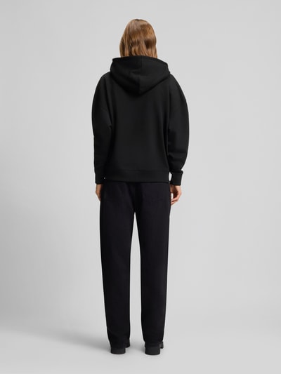 Hugo Blue Bluza z kapturem o kroju relaxed fit z czystej bawełny model ‘DOLASA_B_2’ Czarny 5