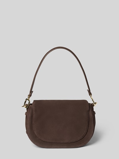 Produktfoto, Crossbody Bag aus reinem Kalbsleder Modell 'Big Sister' von Hey Marly, Główna przegroda z zamkiem błyskawicznym, odpinany pasek na ramię, detal z logo, Szerokość w rozmiarze 1: 26 cm, Długość w rozmiarze 1: 19 cm, Głębokość w rozmiarze 1: 7 cm, Długość paska w rozmiarze 1: 145 cm