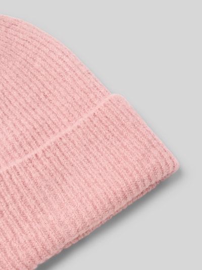 ICHI Strickmütze mit breitem Umschlag Modell 'IAIVO' Hellrosa 2